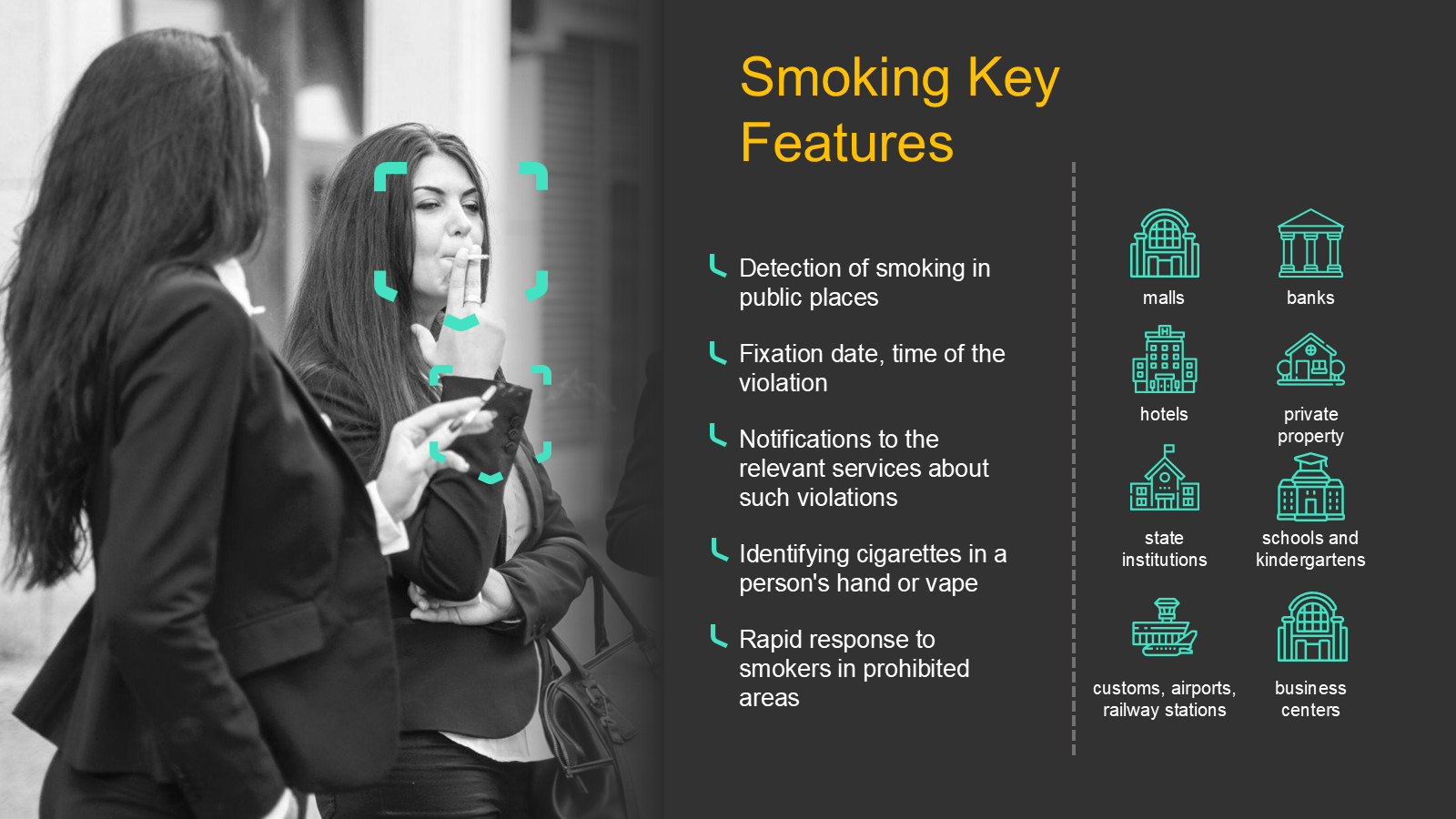 Smoking detection key features