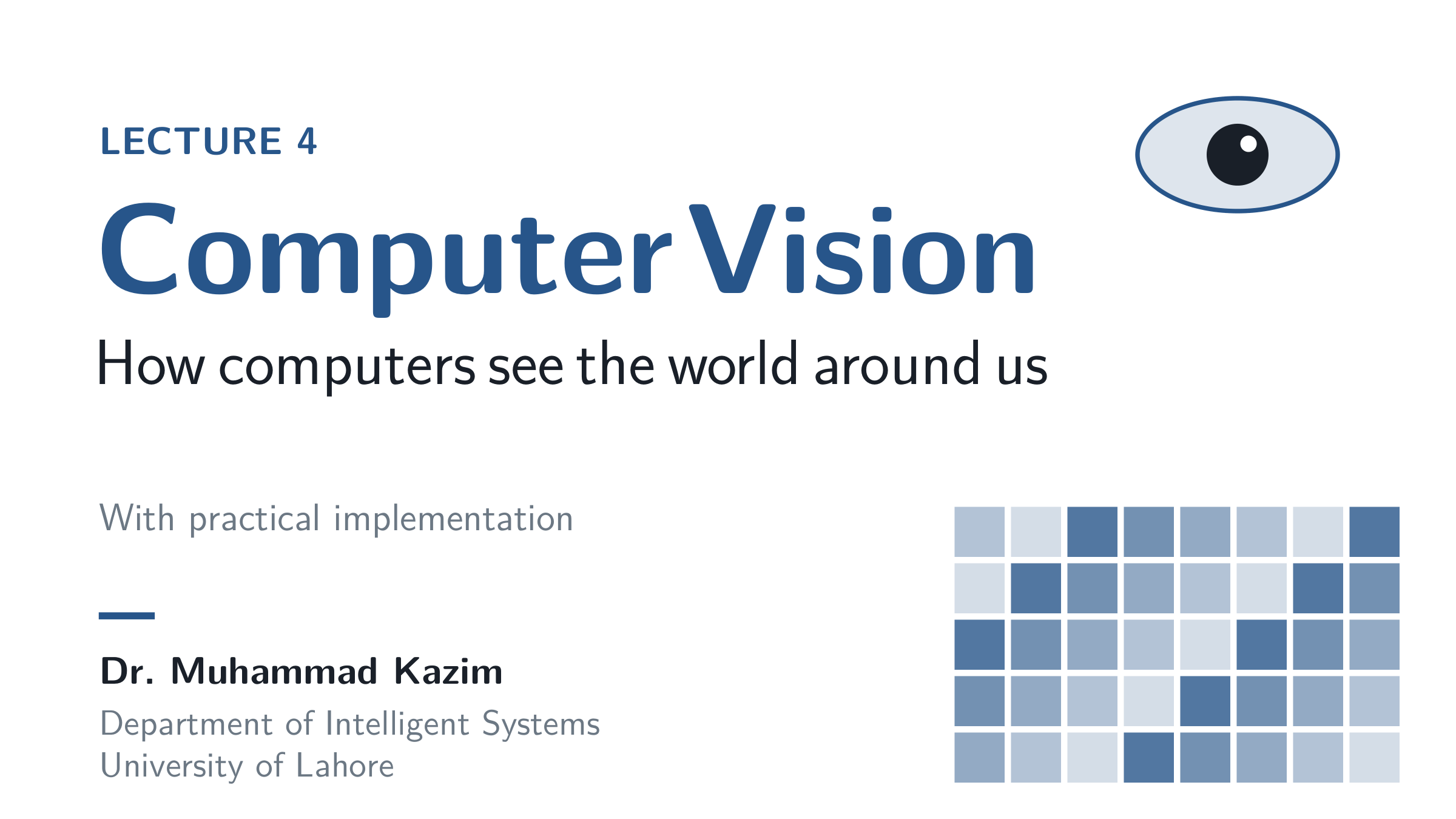 Computer Vision — Lecture 4