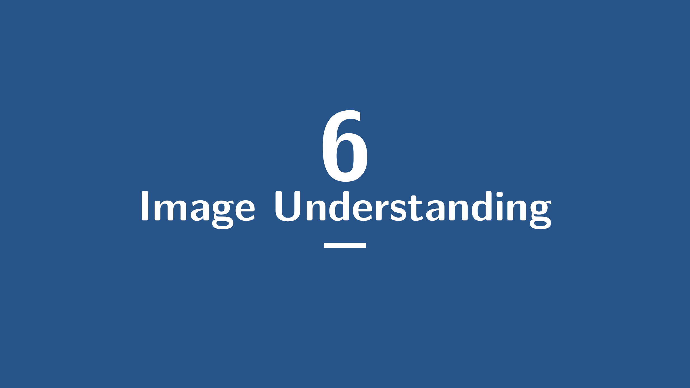 Image Understanding