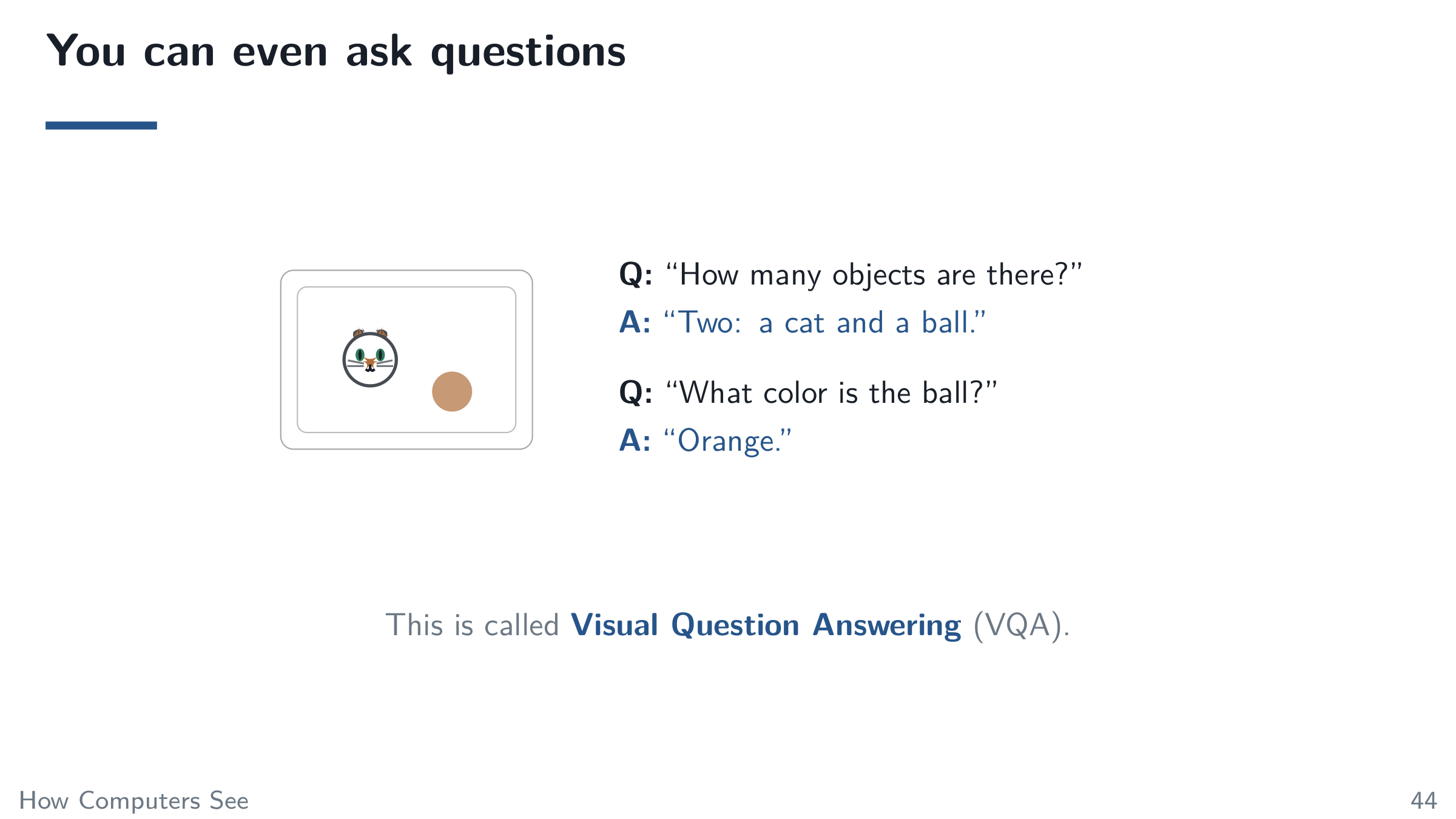 You can even ask questions