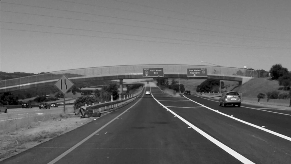 Grayscale road