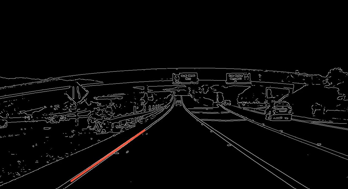 One lane line found