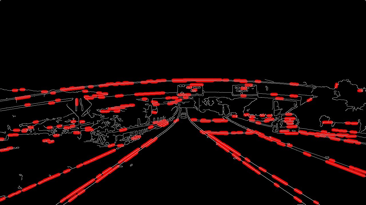 Lots of line segments detected