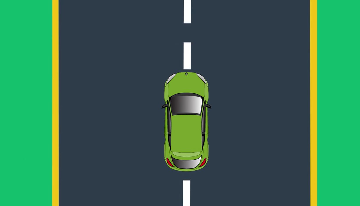 Car seen from above
