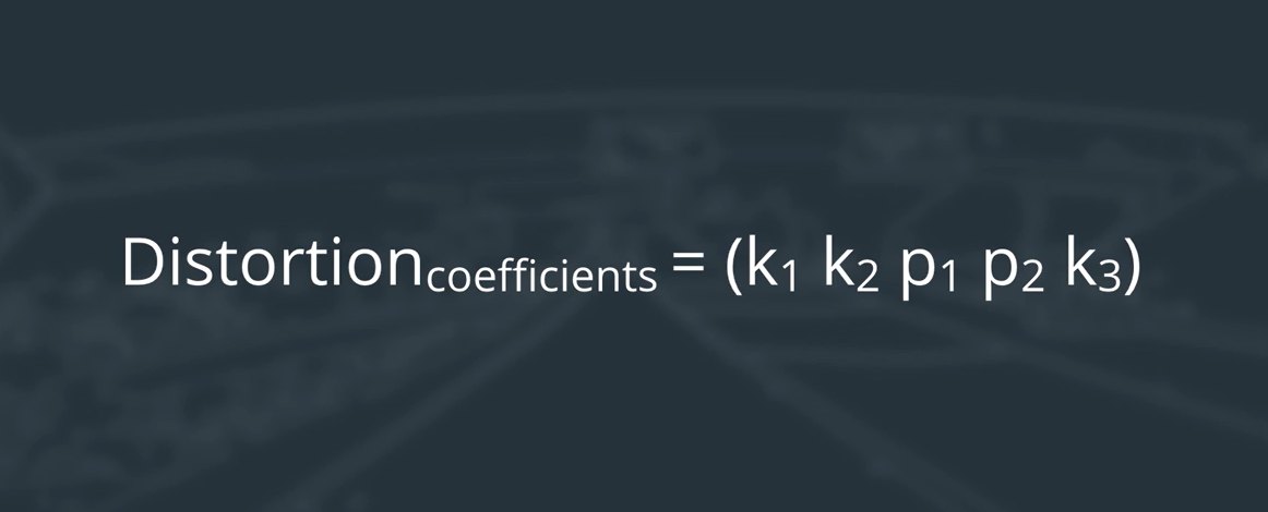 Distortion coefficients = (k1 k2 p1 p2 k3)
